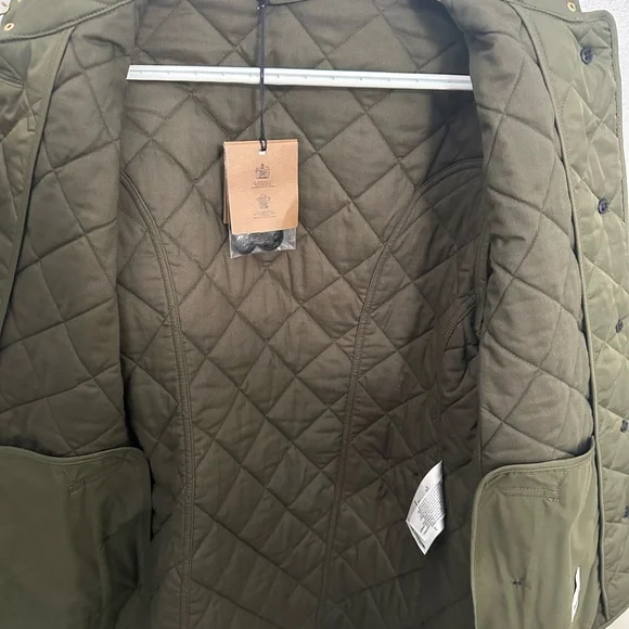 Burberry Green Quilted Jacket - Picture 5 of 9
